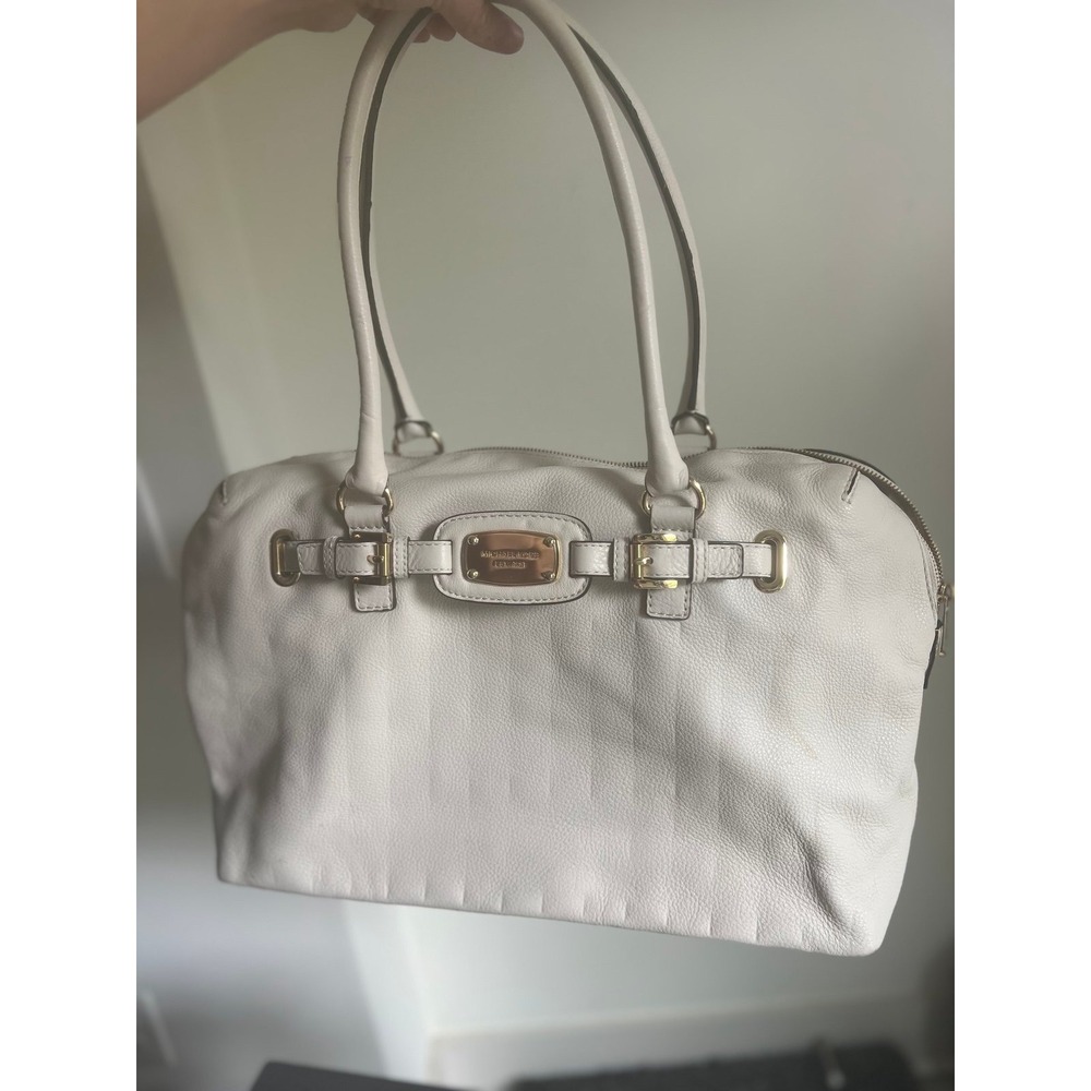 Michael Kors large tote purse bag cream‎ gold